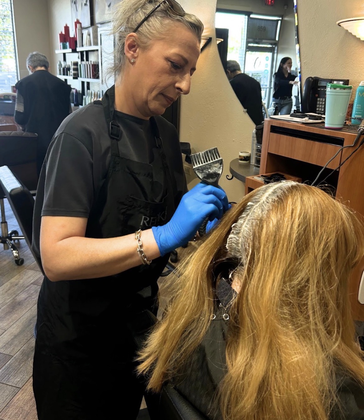 Hair color and foils