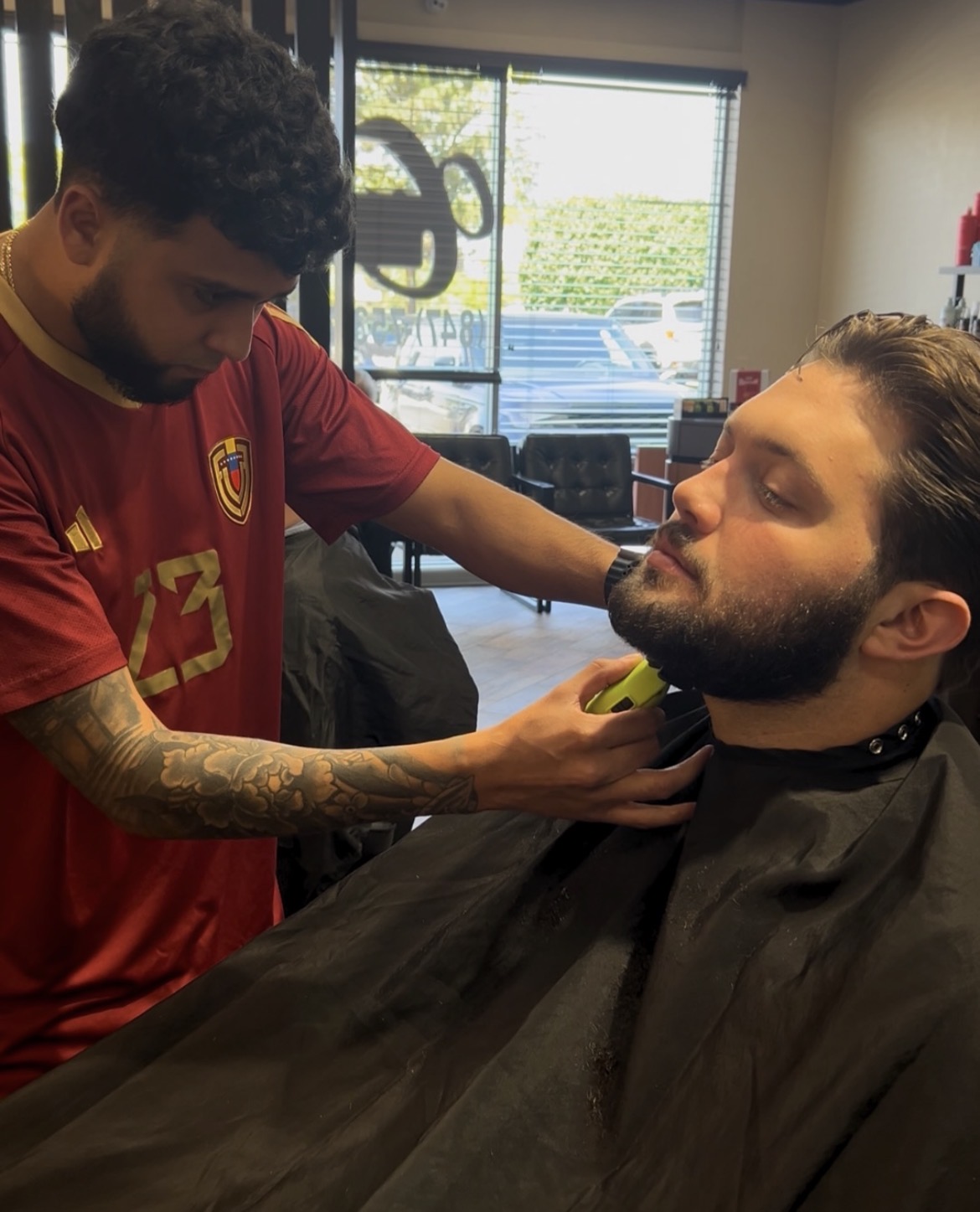 Beard trim and line-up